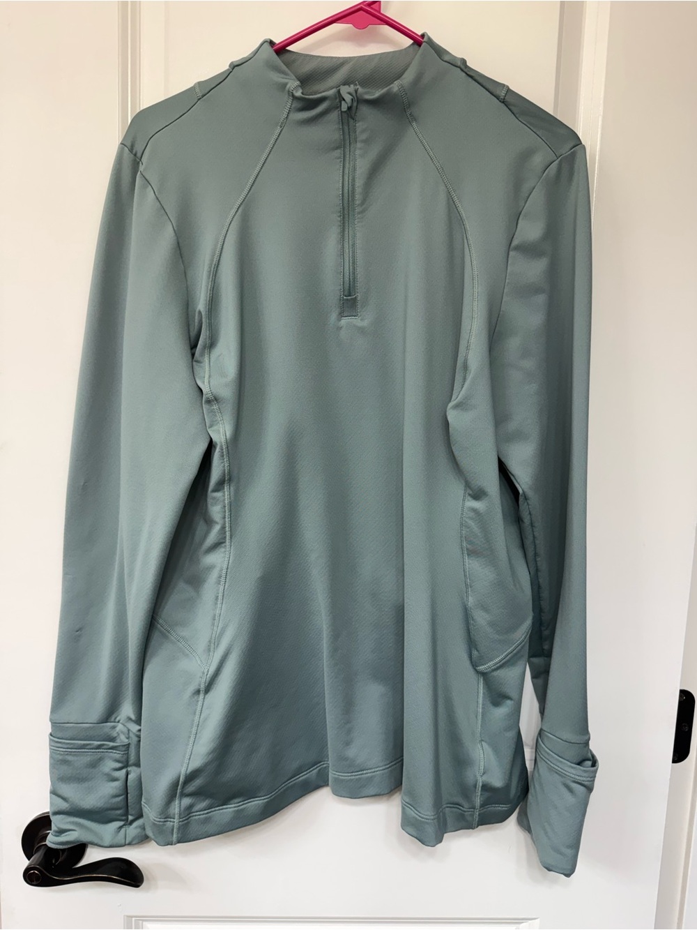 Athleta Women’s Lightweight Half-Zip Jacket in Sage Green, XL
